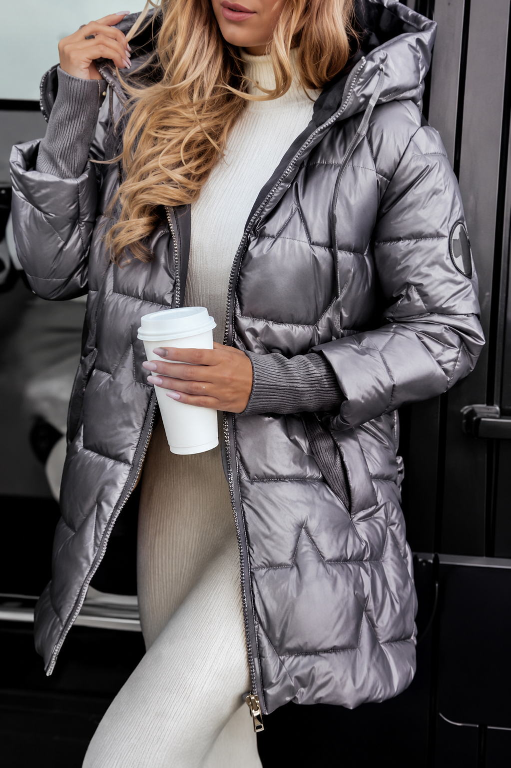 Luisa | Parka de invierno acolchada con capucha