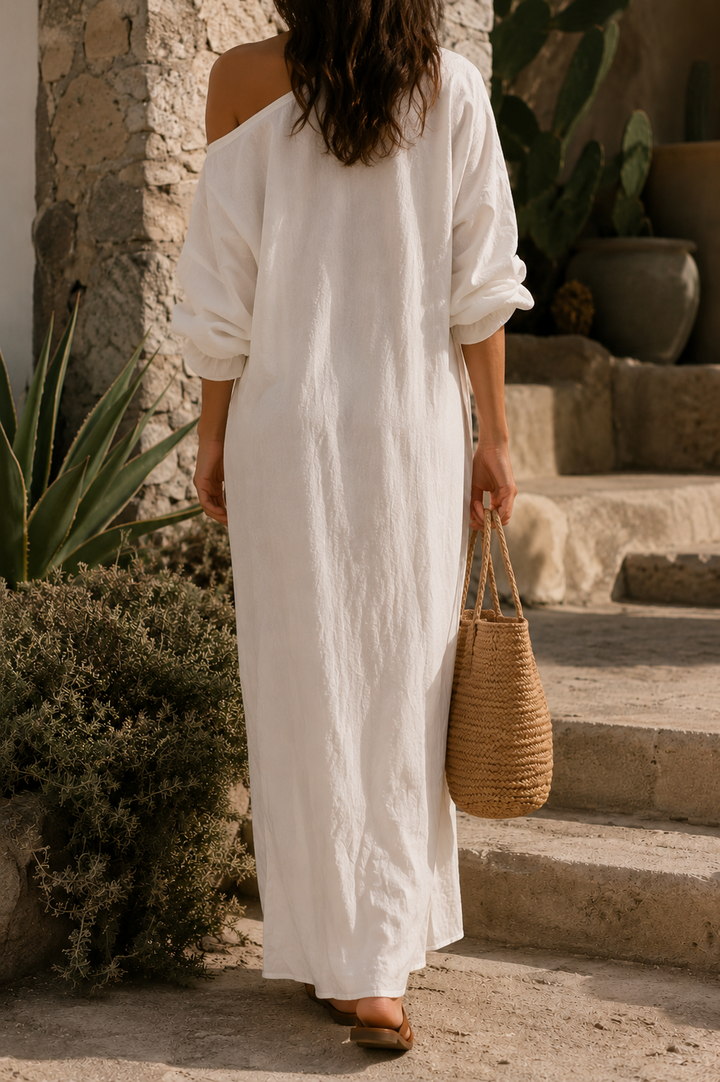 Frieda | Elegante vestido maxi de un hombro