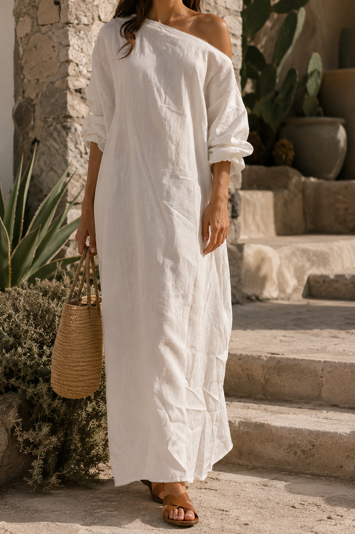 Frieda | Elegante vestido maxi de un hombro