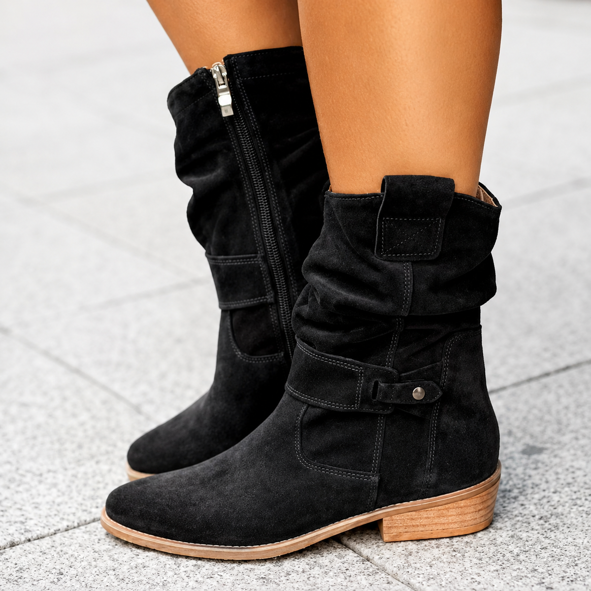 Lorea | Botines slouchy sin cierre