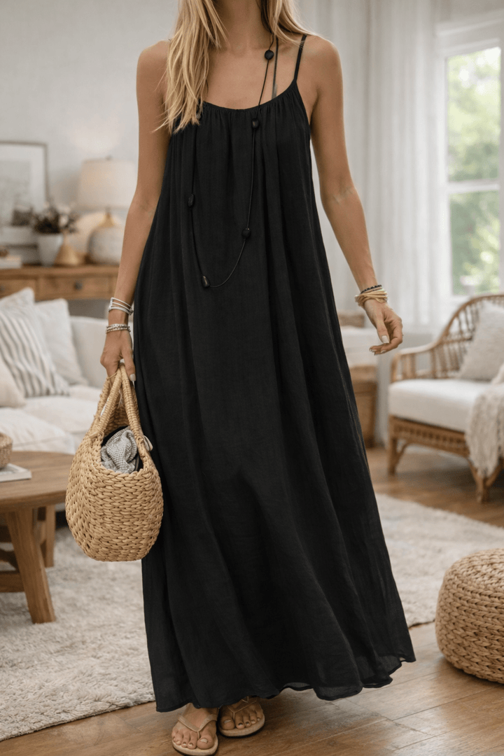 Luna | Vestido maxi con espalda descubierta