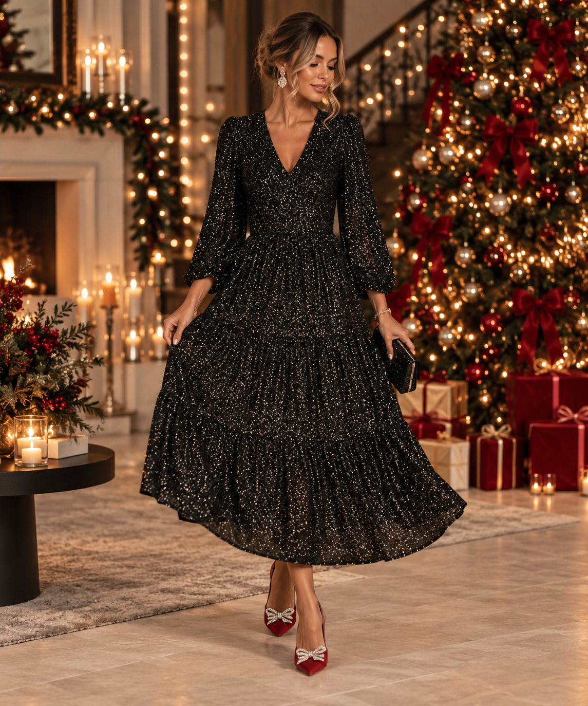 Estrella | Vestido largo de lentejuelas