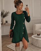 Clara | Vestido de punto con botones