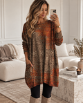 Luna | Vestido de punto boho con bolsillo