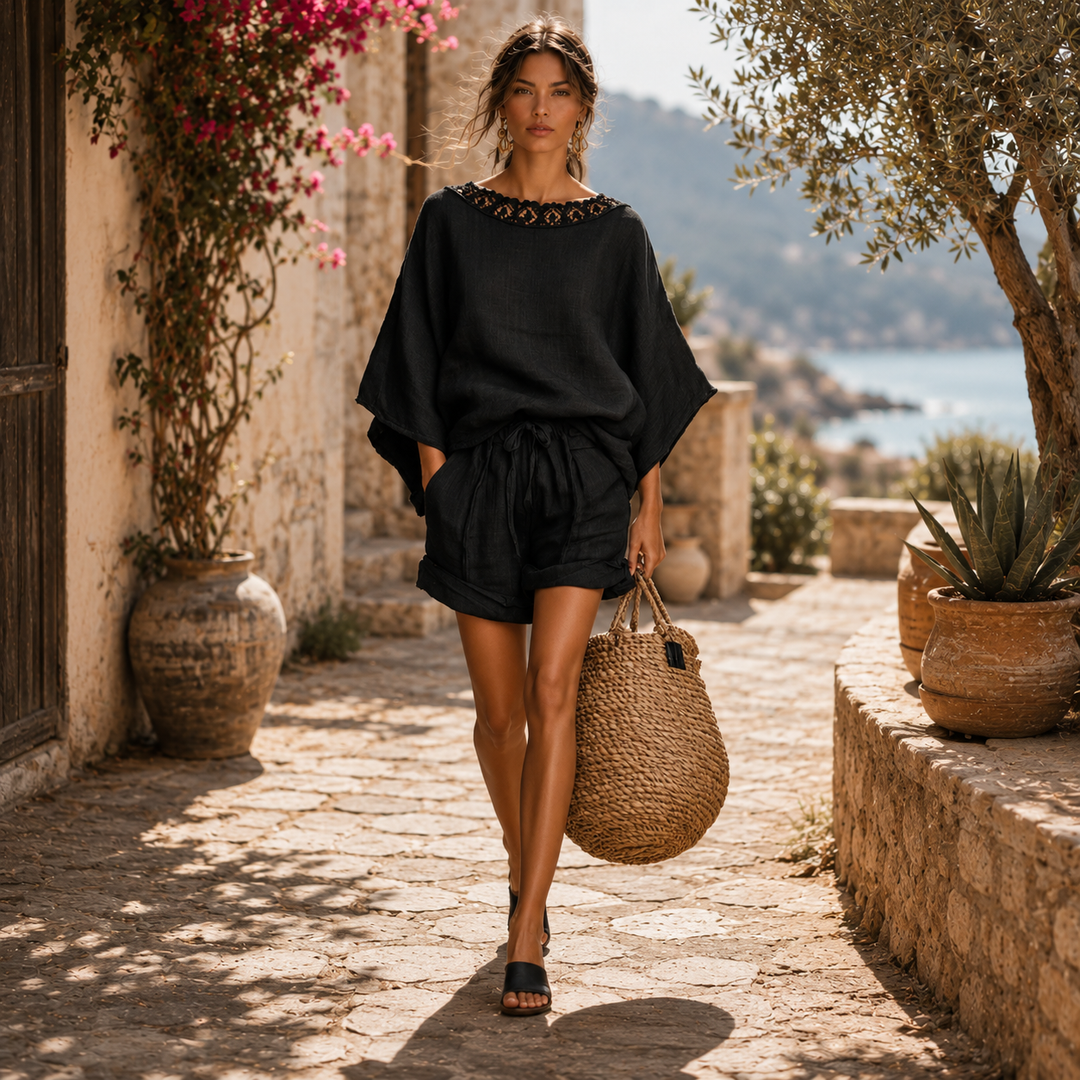 Candela conjunto blusa y shorts