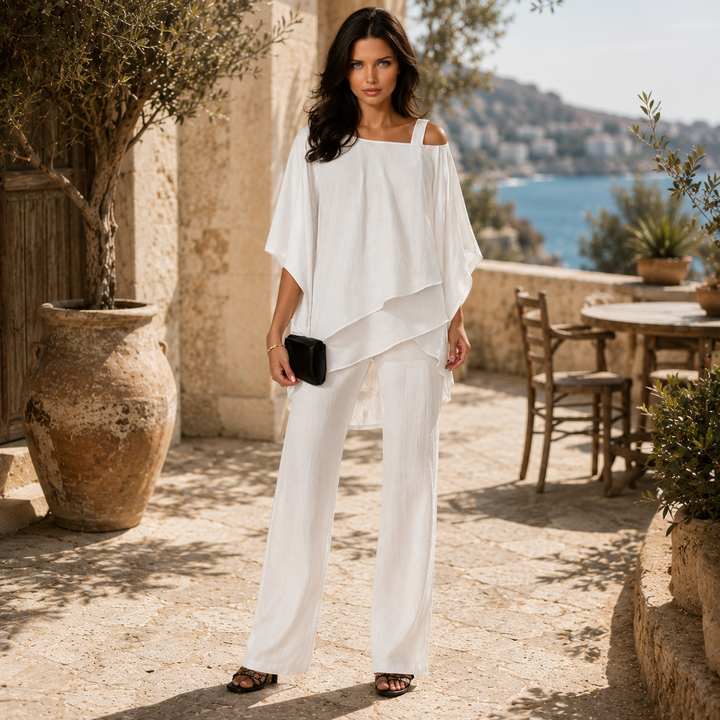 Leire conjunto look de capas
