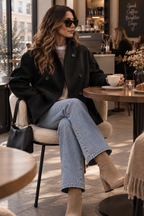 Amaia | Abrigo corto de tweed a cuadros