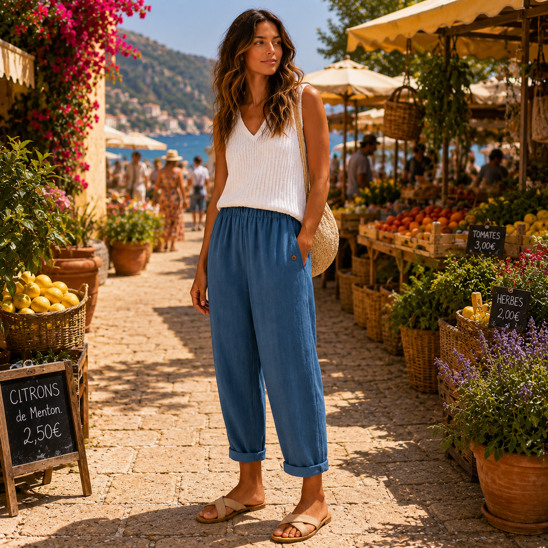 Maja | Pantalón de lino ligero