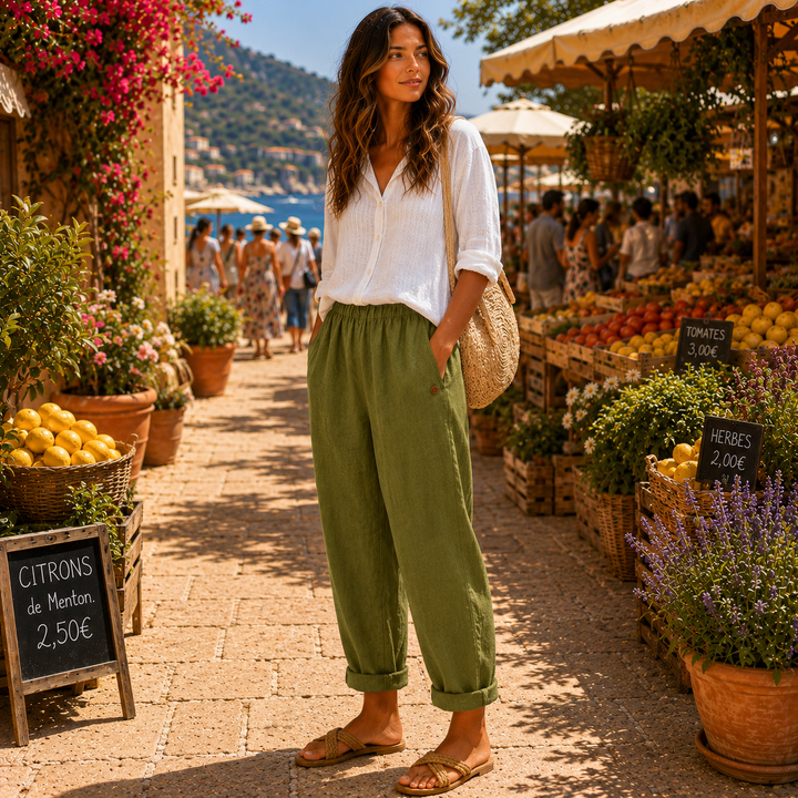Maja | Pantalón de lino ligero