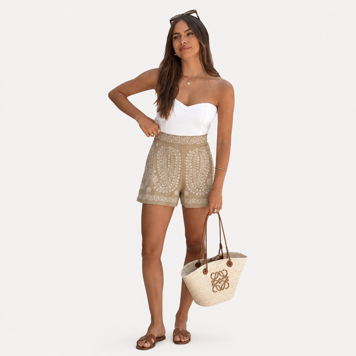 Mila | Shorts boho de ganchillo