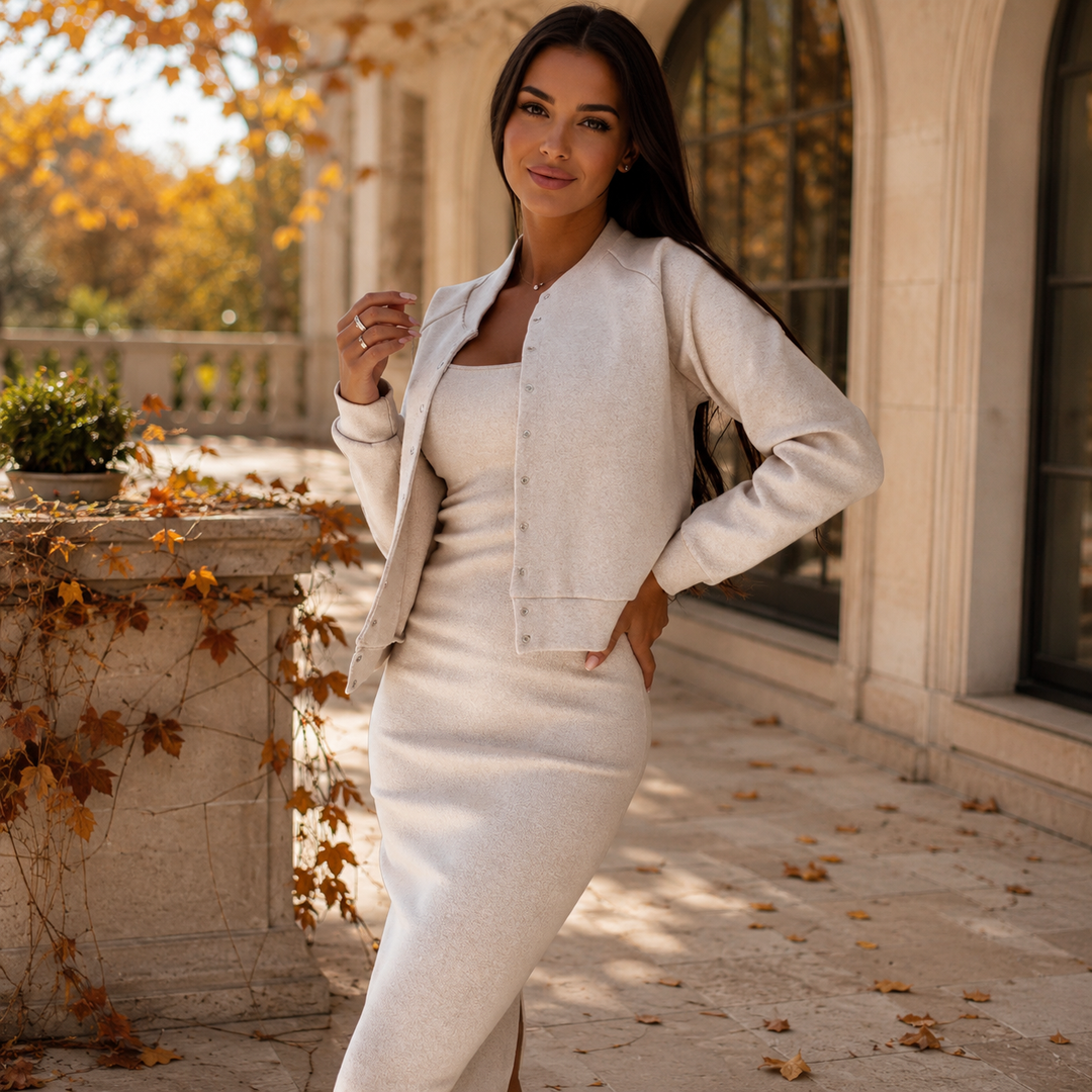 Azahara conjunto vestido y chaqueta
