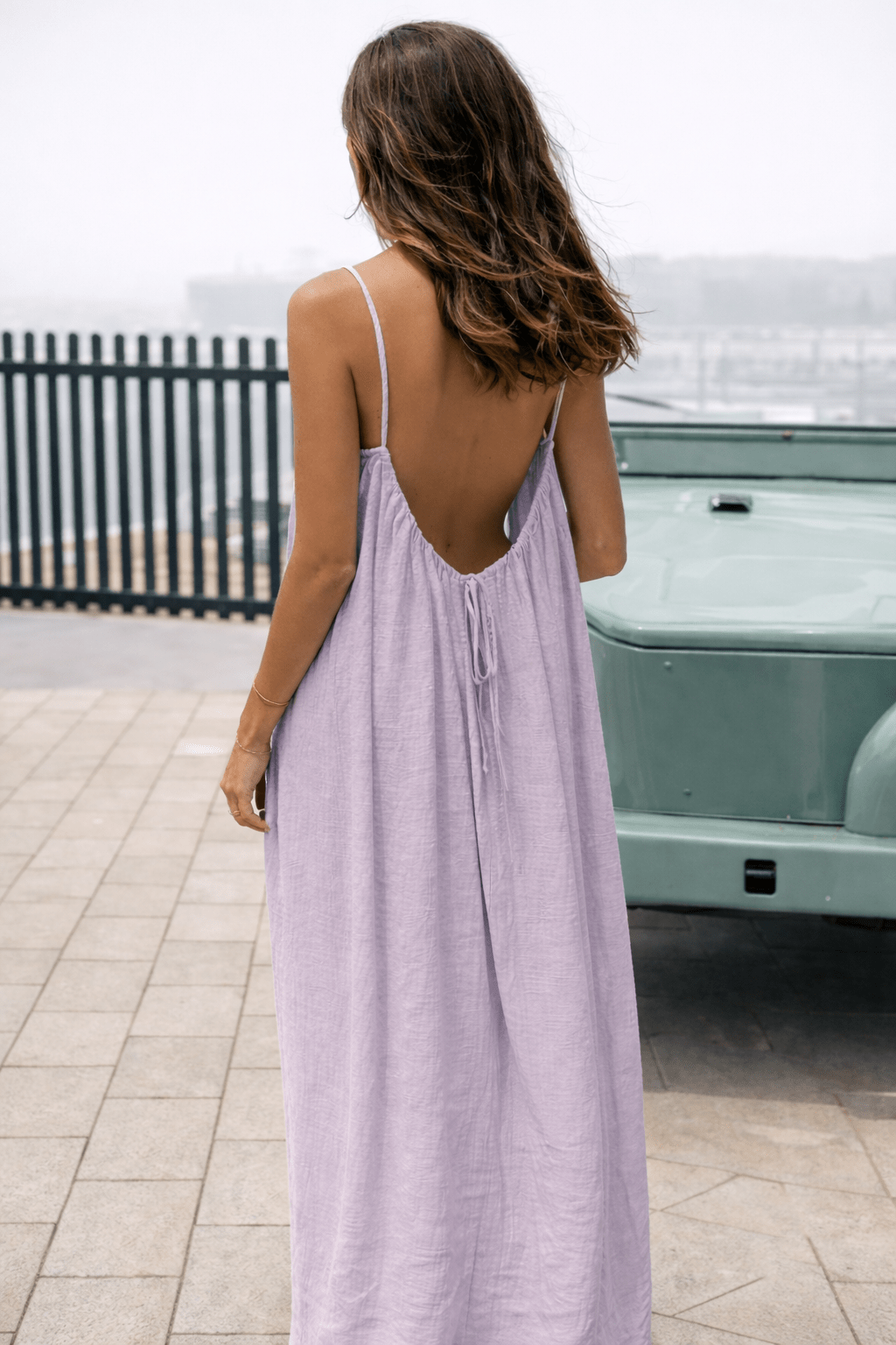 Luna | Vestido maxi con espalda descubierta