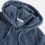 Filiberto | Sudadera con capucha de pana a rayas