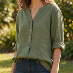 Alicia | Blusa vaporosa con botonadura