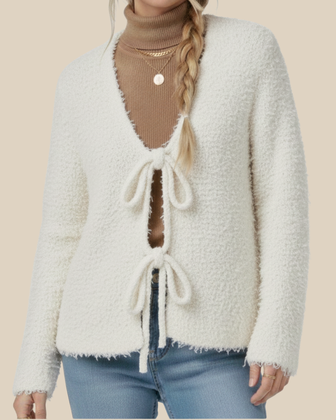 Lucrecia | Chaqueta con cordones de tejido texturizado