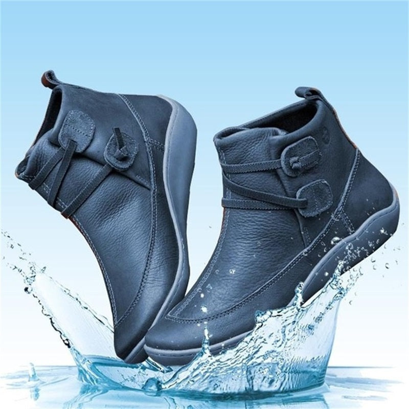 Ibone | Botas de invierno efecto piel repelentes al agua
