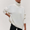 Francisca | Jersey oversize con cuello alto de canalé