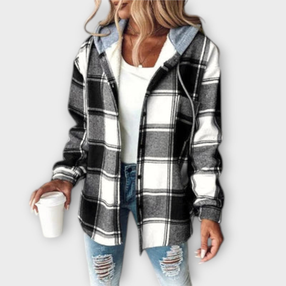 Maribel | Sudadera amplia con capucha estampada