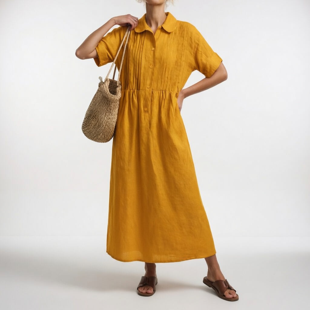 Alexis | Vestido camisero fluido de verano