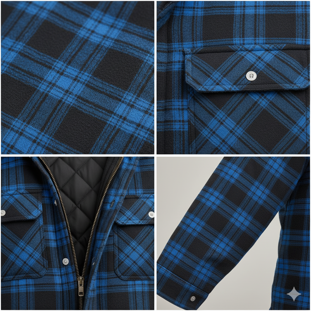 Gustavo | Chaqueta cálida de tacto lana