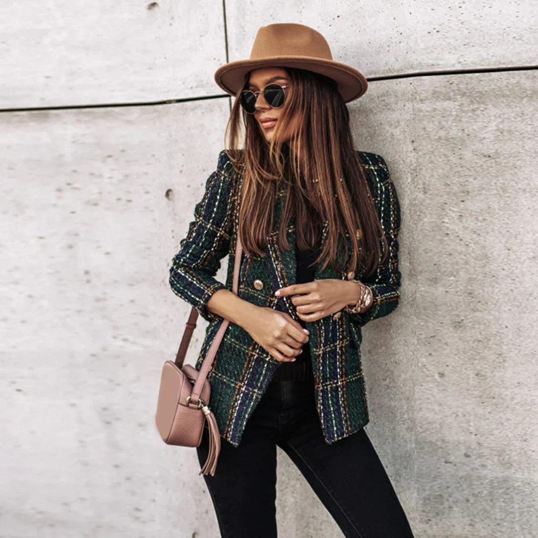 Vicenta | Chaqueta de tweed a cuadros