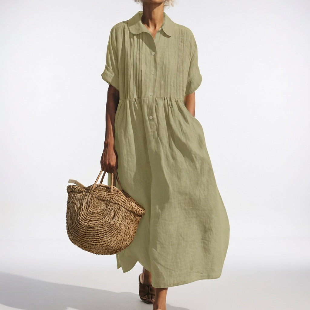 Alexis | Vestido camisero fluido de verano