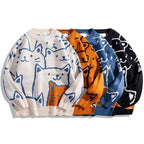 Maialen | Jersey de punto con gato tejido