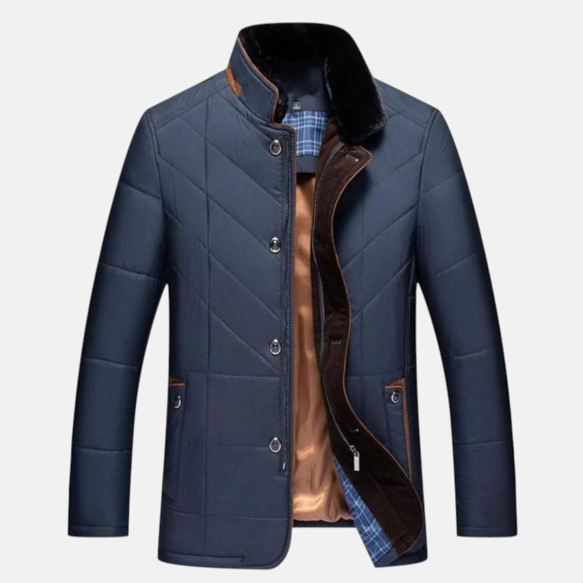 Anselmo | Chaqueta forrada con cuello alto