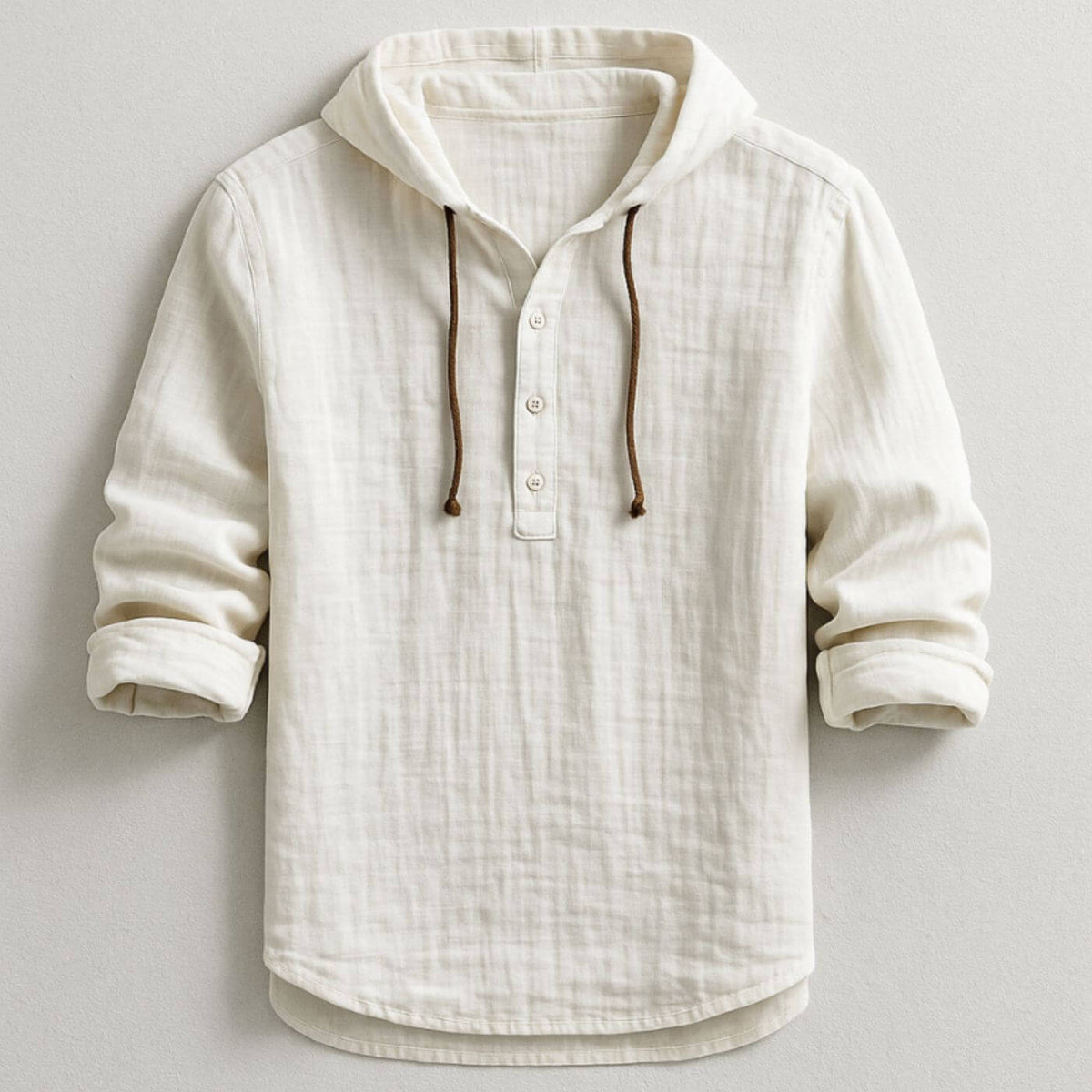 Gael | Camisa de lino con capucha