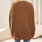 Vest Dames Los met Knoopsluiting en Gebreide Comfortabele Textuur