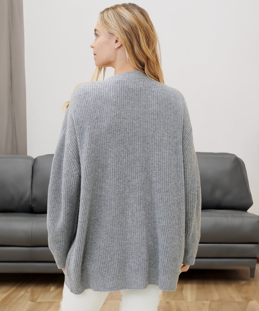 Vest Dames Los met Knoopsluiting en Gebreide Comfortabele Textuur