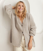 Vest Dames Los met Knoopsluiting en Gebreide Comfortabele Textuur