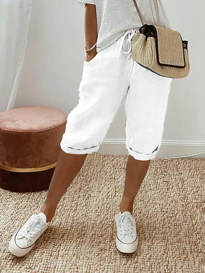 Liv | Shorts de verano de mezcla de lino (1+1 GRATIS)