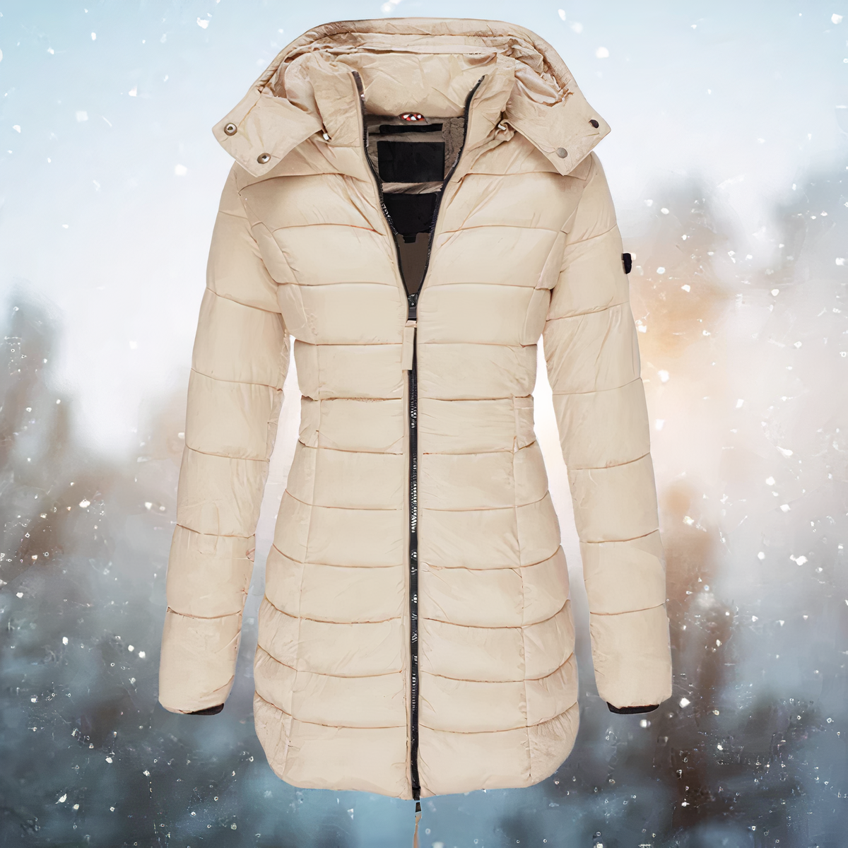 Noa | Chaqueta de invierno entallada con capucha