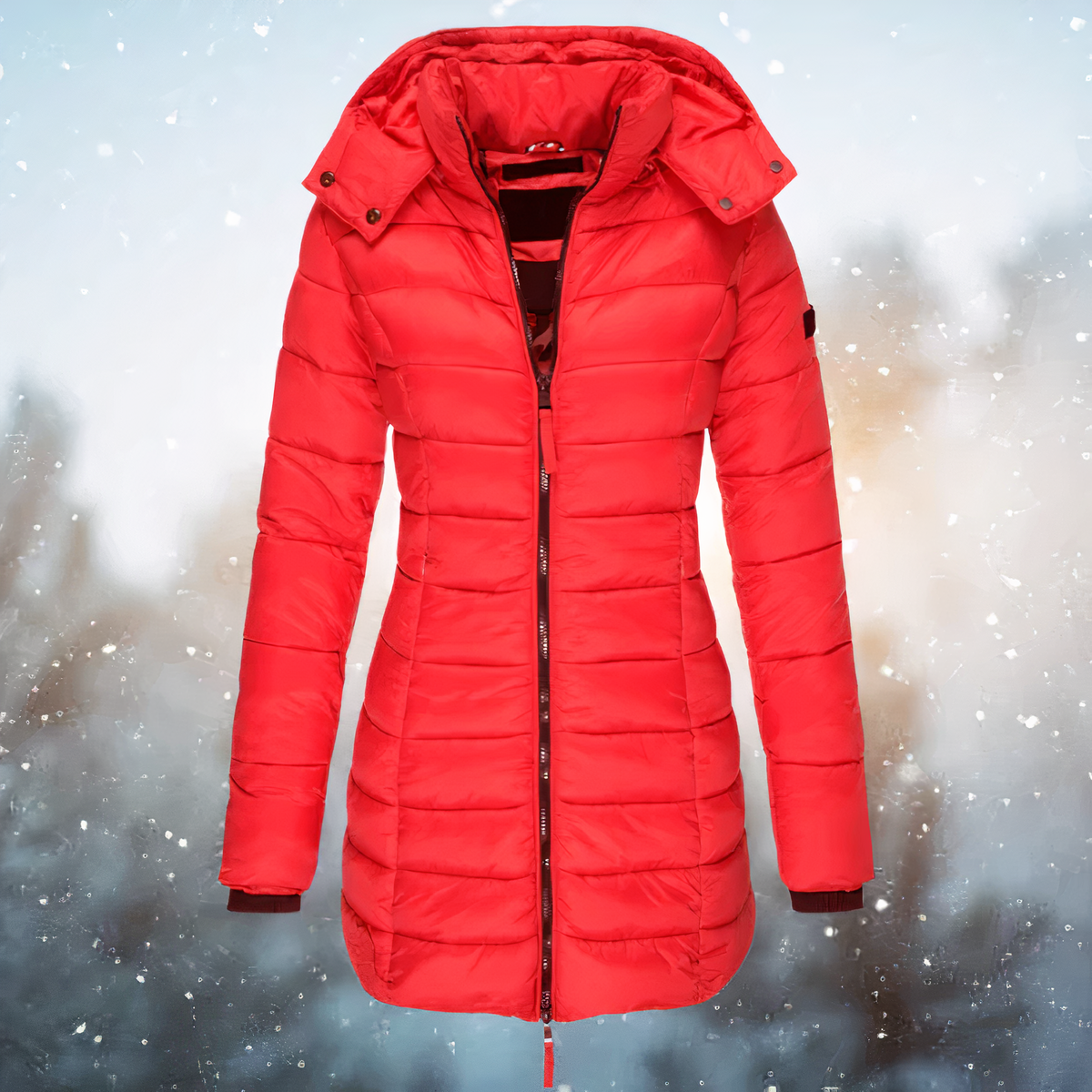 Noa | Chaqueta de invierno entallada con capucha