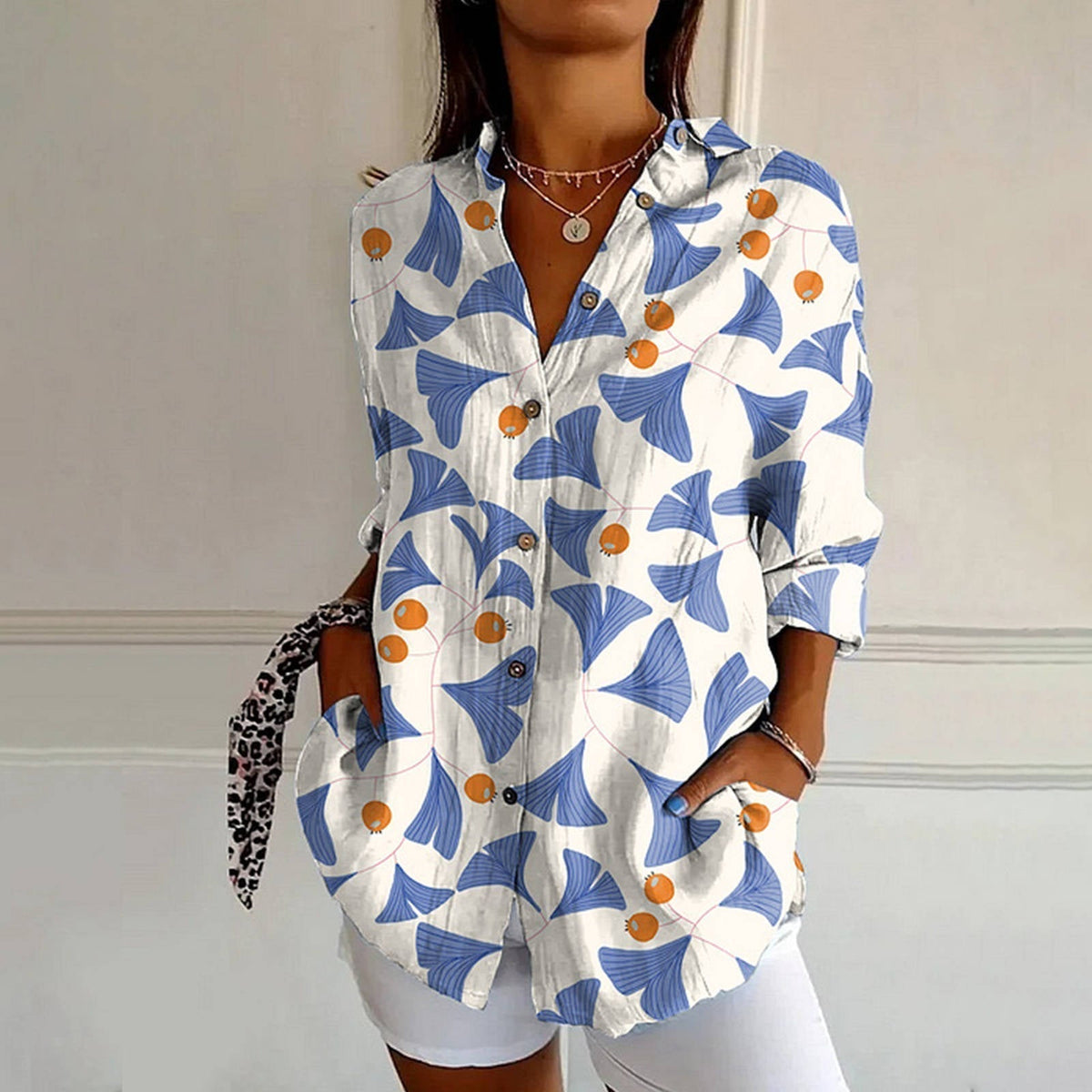 Perla | Blusa vintage de flores suaves