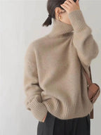 Lidia | Jersey de cuello alto en punto suave