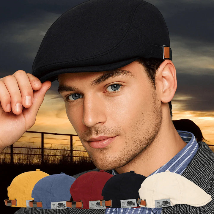 Gorra plana elegante para hombre