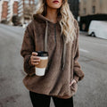 Tatiana | Sudadera con capucha, cordón y media cremallera