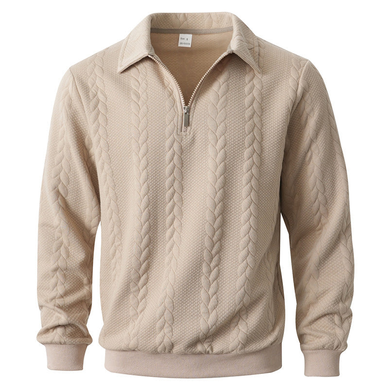 Fortunato | Jersey polo de punto con media cremallera