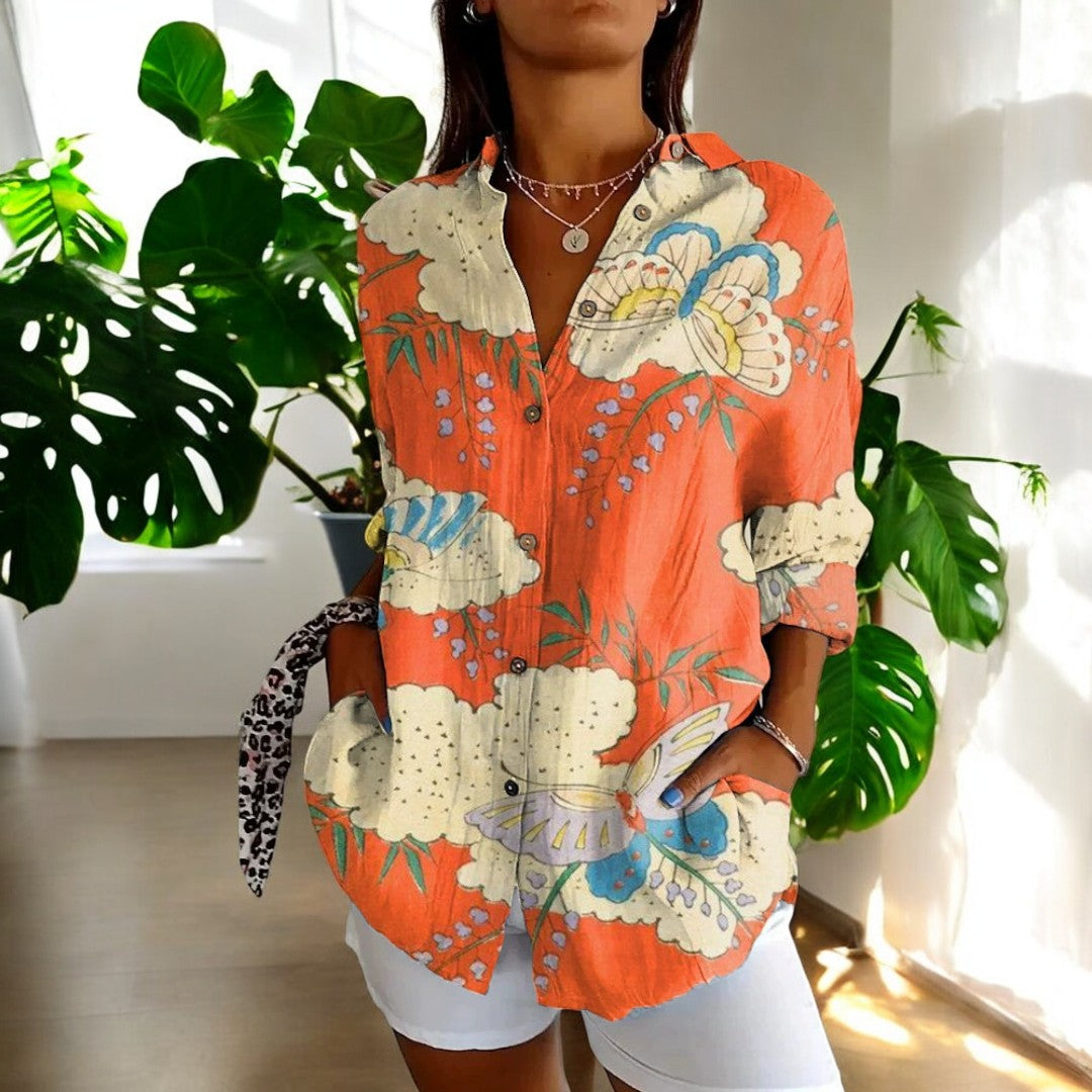 Maite | Blusa floral de colores vivos