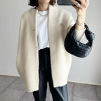 Vest Dames Stijlvol met Knoopsluiting en Warme Losse Materialen