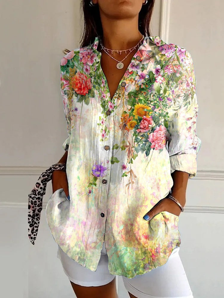 Belén | Camisa de estampado geométrico