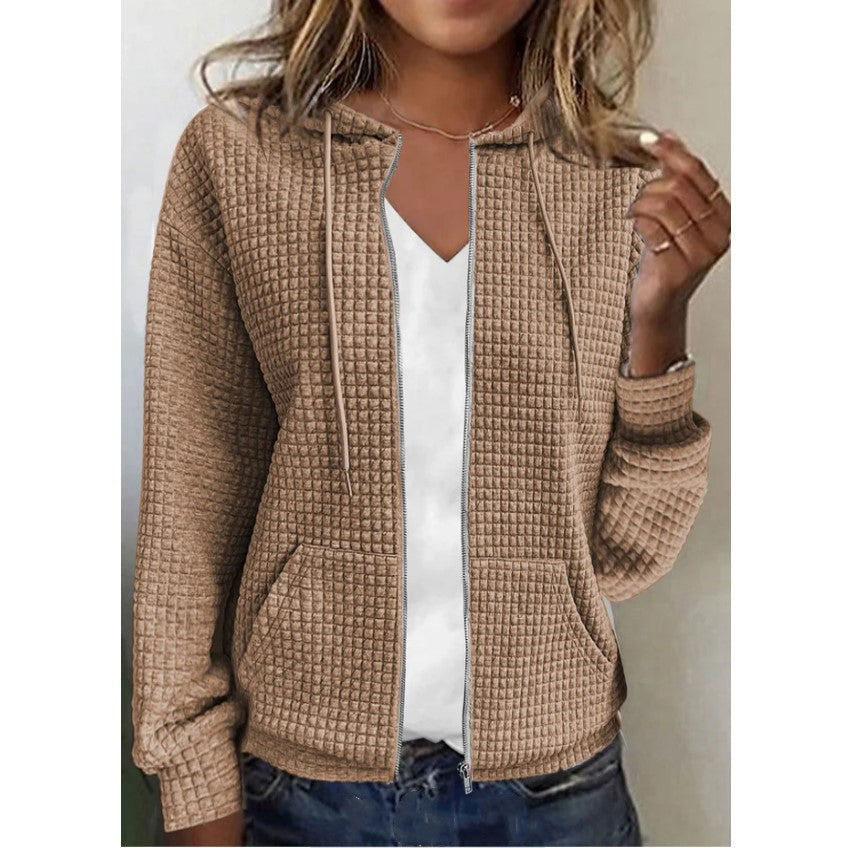 Tania | Chaqueta con capucha y cremallera con bolsillos