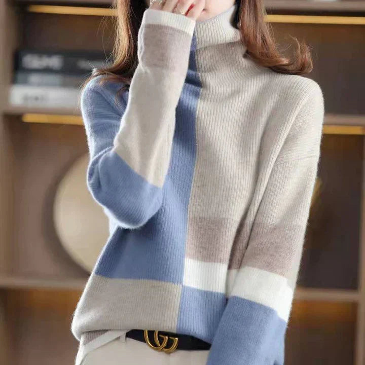 Jara | Jersey de punto con bloques de color