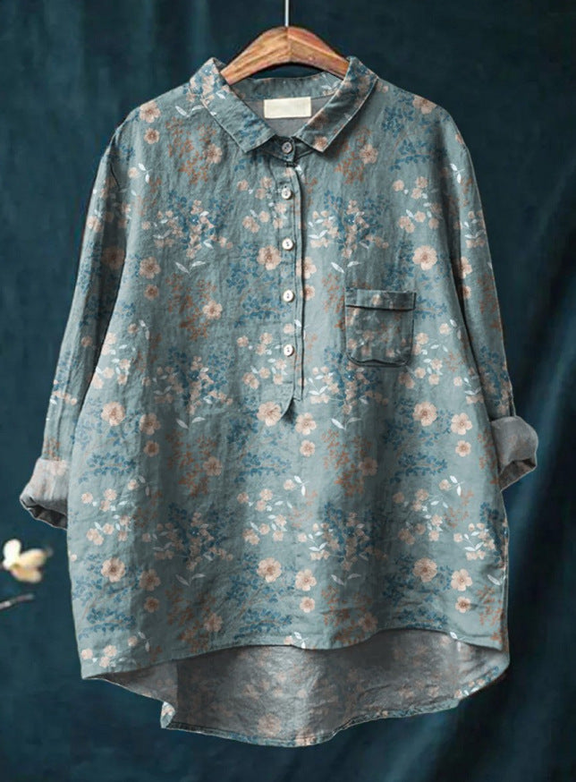 Rebeca | Blusa vintage con botones retro