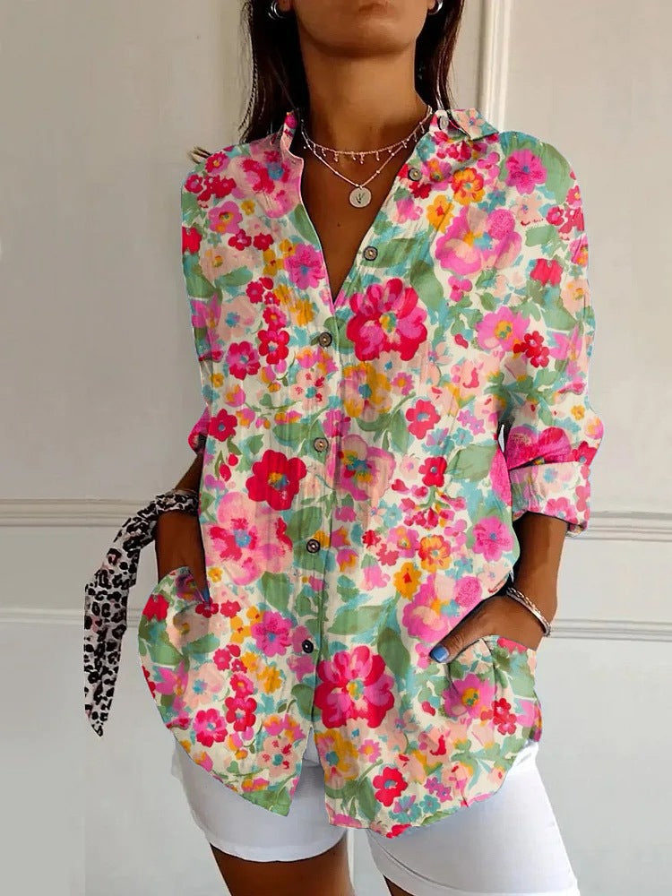 Belén | Camisa de estampado geométrico