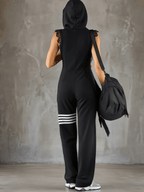Abby | Sport Luxe Kapuzen-Jumpsuit