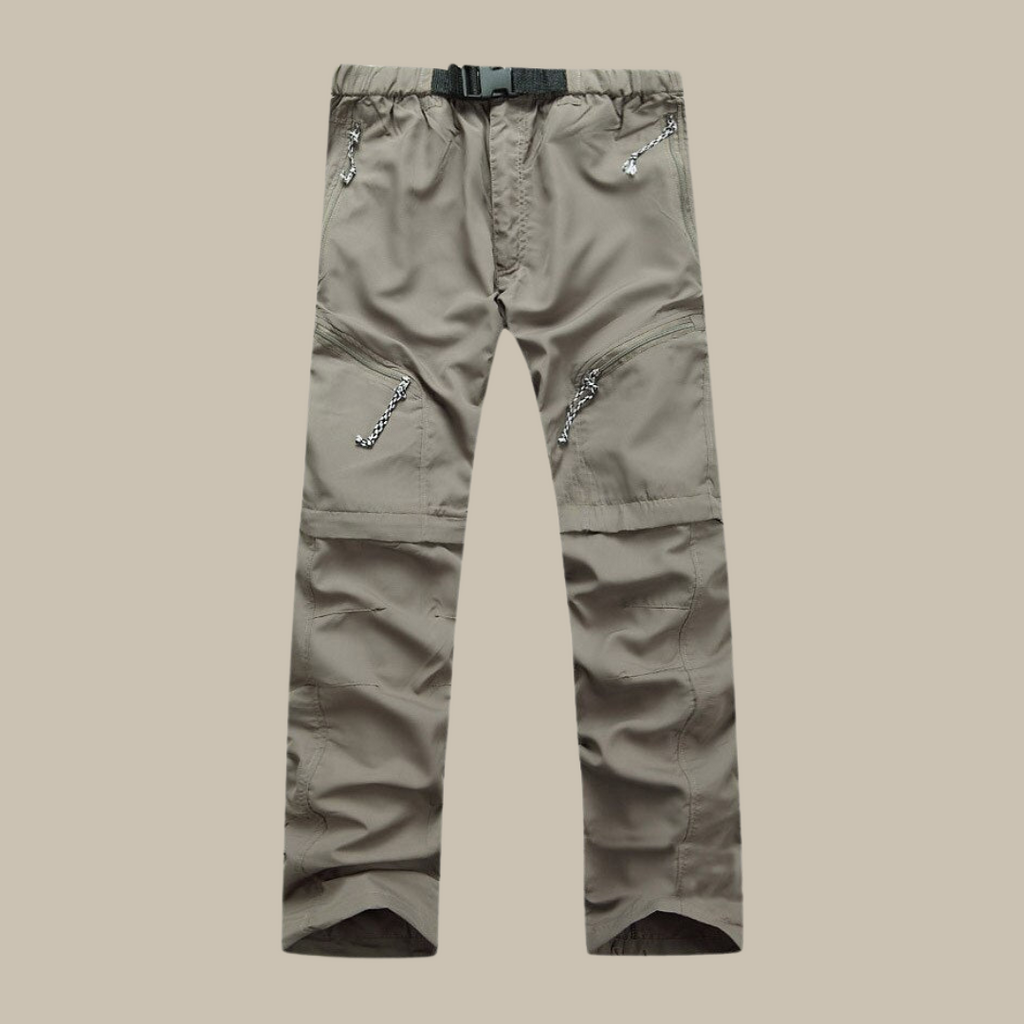 Afritsbare Broek Heren met Elastische Taille en Ritsen bij de Knie