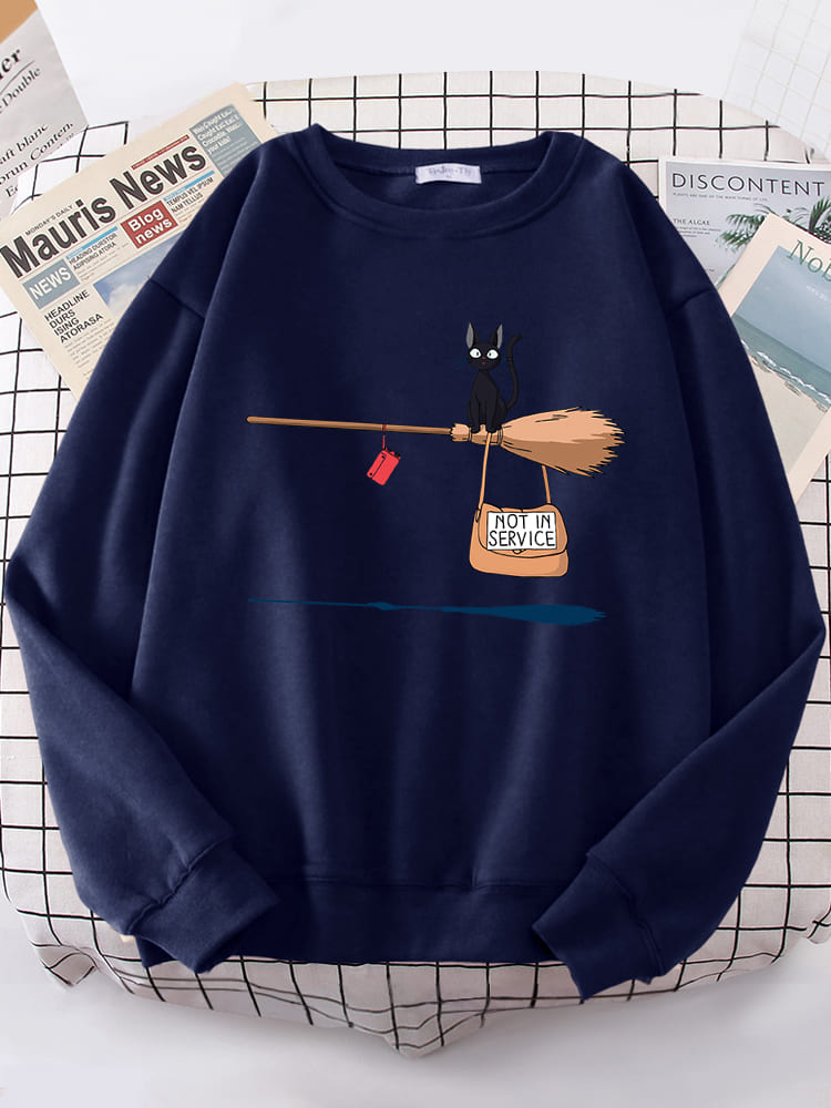 Mar | Jersey con estampado gráfico y puños de canalé